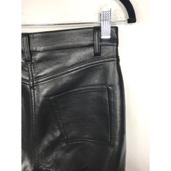 Wilfred Aritzia Melina Black Pants Straight Leg Smooth Sleek - Picture 8 of 12